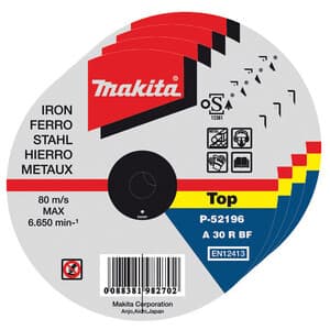 Makita CONF.50 Dischi P/Ferro 115X1,0X22
