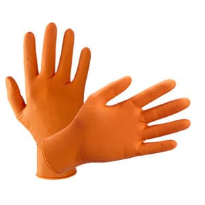 Guanti Nitrile Arancione CONF.10 PZ. TG M