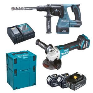 KIT DHP243+DGA513+BL1850BX3+DC18RC MAKITA MAKDLX2256TJ1 UTENSILI E MACCHINARI SAN GIORGIO A CREMANO NAPOLI